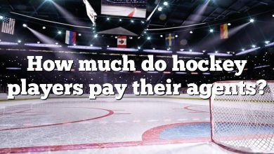 How much do hockey players pay their agents?