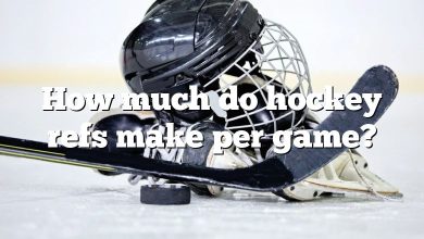 How much do hockey refs make per game?