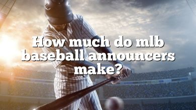 How much do mlb baseball announcers make?