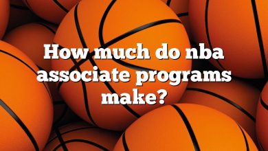 How much do nba associate programs make?