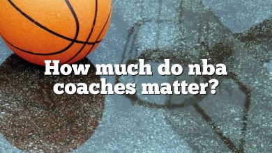 How much do nba coaches matter?