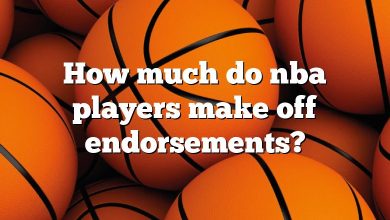How much do nba players make off endorsements?