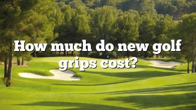 How much do new golf grips cost?