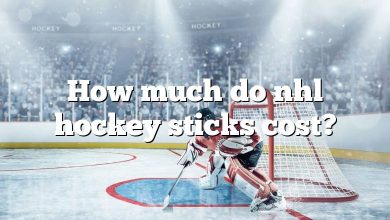 How much do nhl hockey sticks cost?