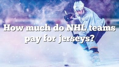 How much do NHL teams pay for jerseys?