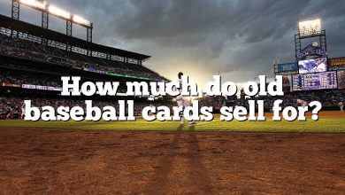 How much do old baseball cards sell for?