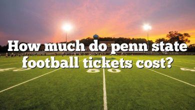 How much do penn state football tickets cost?