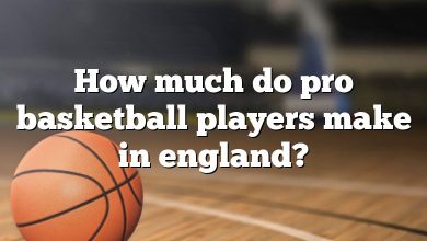 How much do pro basketball players make in england?