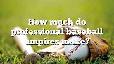 How much do professional baseball umpires make?