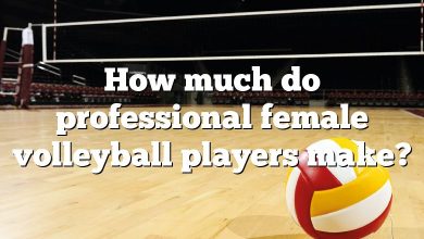 How much do professional female volleyball players make?