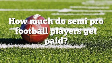 How much do semi pro football players get paid?