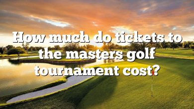 How much do tickets to the masters golf tournament cost?
