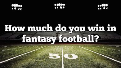 How much do you win in fantasy football?