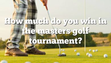 How much do you win in the masters golf tournament?