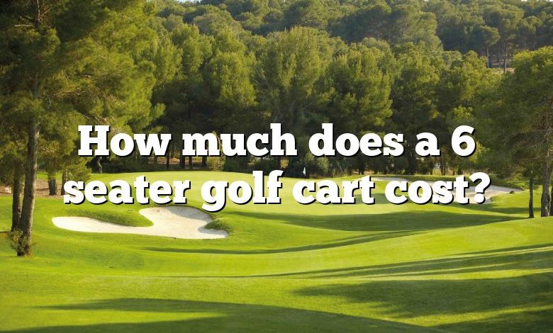 How much does a 6 seater golf cart cost?