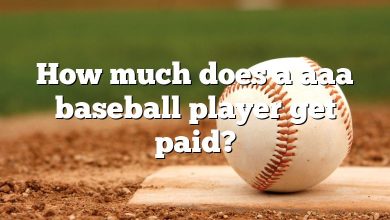 How much does a aaa baseball player get paid?