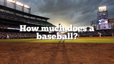 How much does a baseball?