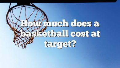 How much does a basketball cost at target?