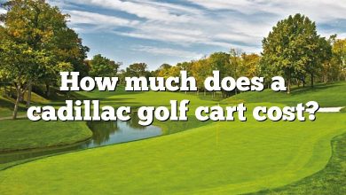 How much does a cadillac golf cart cost?