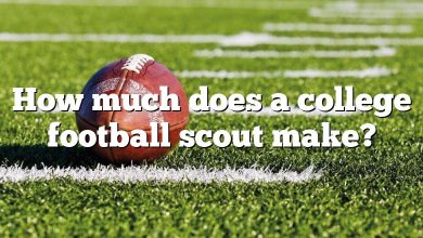 How much does a college football scout make?