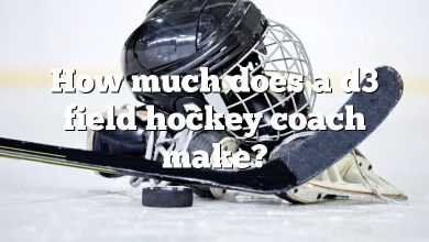 How much does a d3 field hockey coach make?