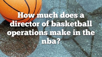 How much does a director of basketball operations make in the nba?