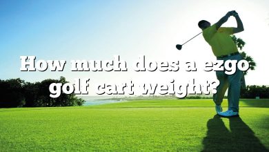 How much does a ezgo golf cart weight?