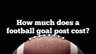 How much does a football goal post cost?