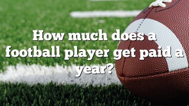 How much does a football player get paid a year?