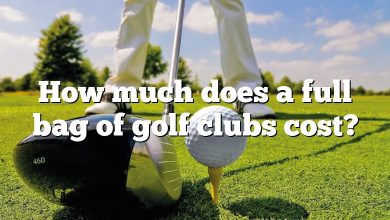 How much does a full bag of golf clubs cost?