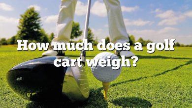How much does a golf cart weigh?