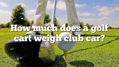 How much does a golf cart weigh club car?
