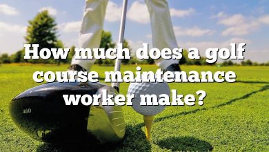 How much does a golf course maintenance worker make?