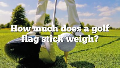 How much does a golf flag stick weigh?