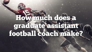 How much does a graduate assistant football coach make?