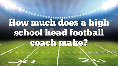 How much does a high school head football coach make?