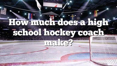How much does a high school hockey coach make?