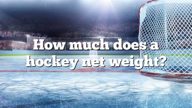 How much does a hockey net weight?