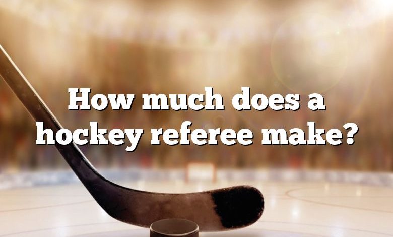 How much does a hockey referee make?