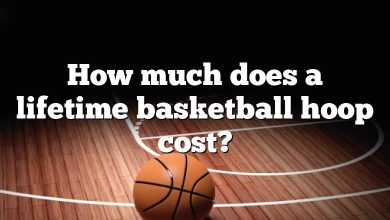 How much does a lifetime basketball hoop cost?