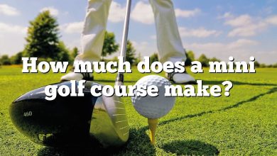 How much does a mini golf course make?