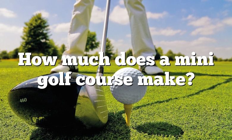 How much does a mini golf course make?