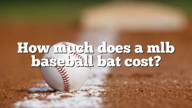How much does a mlb baseball bat cost?
