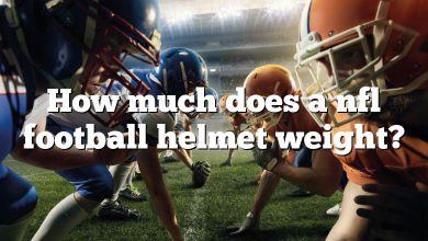 How much does a nfl football helmet weight?