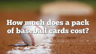 How much does a pack of baseball cards cost?