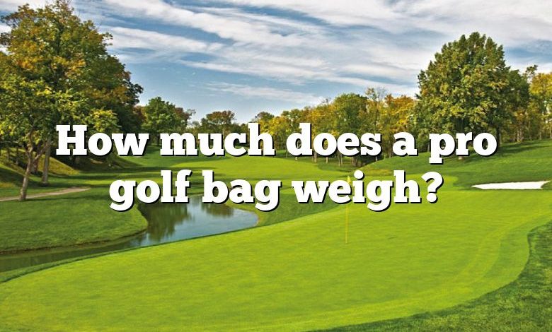 How much does a pro golf bag weigh?