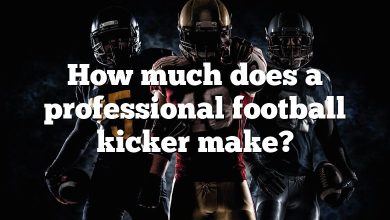 How much does a professional football kicker make?