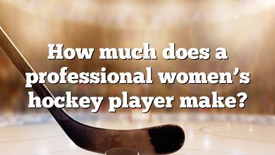 How much does a professional women’s hockey player make?