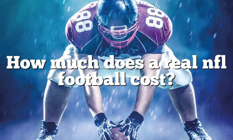 How much does a real nfl football cost?