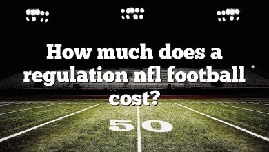 How much does a regulation nfl football cost?